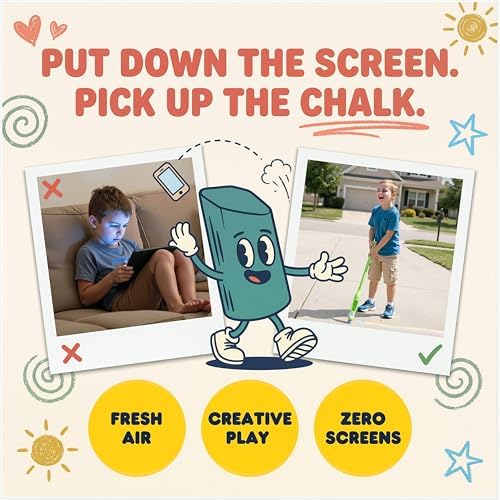 Sidewalk Chalk Holder for Kids and Toddlers – Stand-Up Outdoor Chalk Stick - Image 5