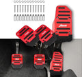 3PCS Non-Slip Car Pedal Covers, Premium Aluminum Alloy Pedal Pads by CHRYMUM