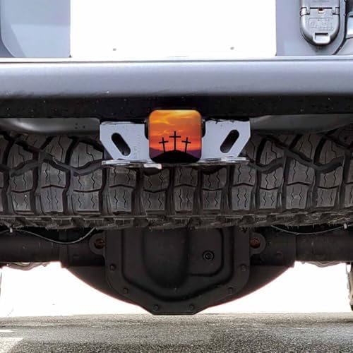 Trailer Hitch Receiver Covers Christian Cross Hitch Cover Protector, Jesus - Image 6