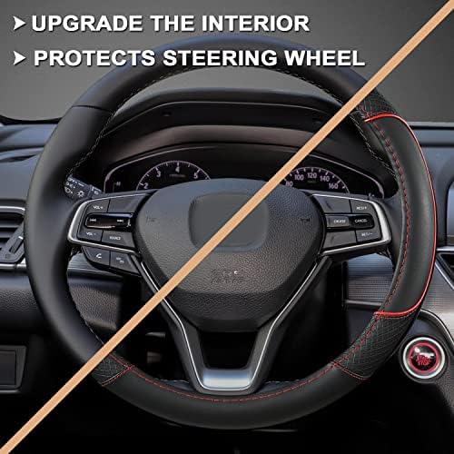 GIANT PANDA Microfiber Leather Steering Wheel Cover - Image 5