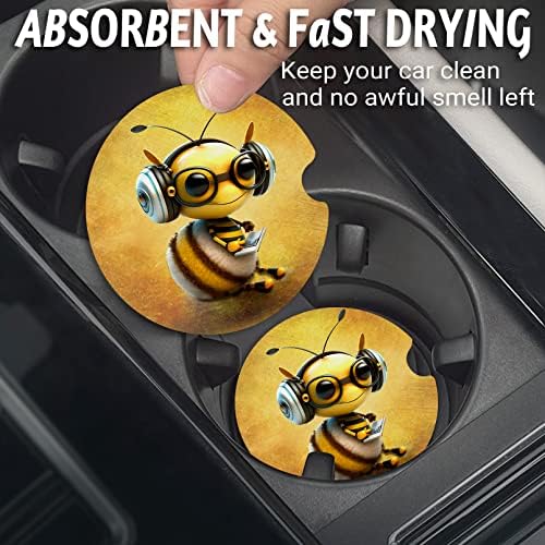 Yonlevres Car Coasters for Cup Holders, 2 Pack - Image 2