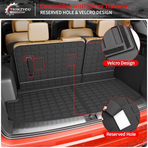 Trunk Mat & Backrest Mats for 2018-2023 Chevrolet Traverse - Image 4