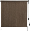 SMONTER Outdoor Sunshade Roller Shade 8'W x 8'H, Exterior Cordless Roll Up by SMONTER