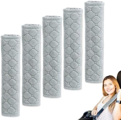 5 Pack Soft Comfort Car Seatbelt Cover Protector Pads Strap by WSSROGY%C3%97LAMEA