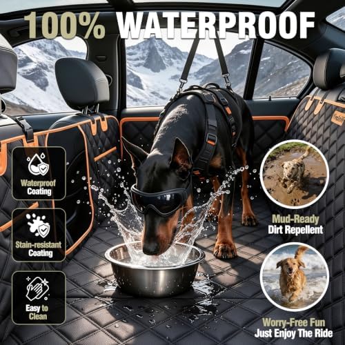 Hard Bottom Car Seat Cover for Dogs, Back Seat Extender for Car - Image 5