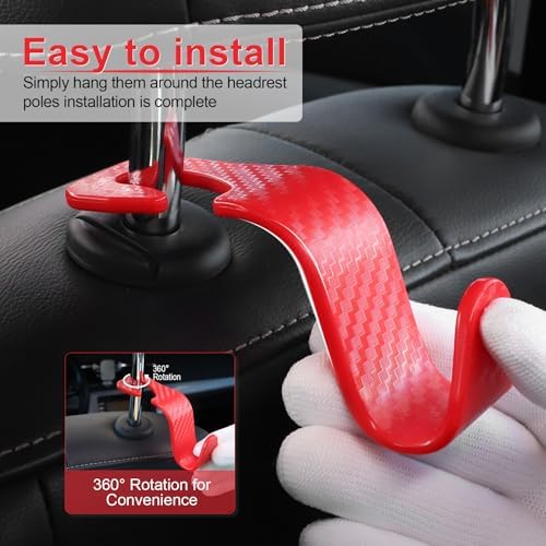 LivTee Car Purse Hook, Headrest Hook - Image 4