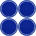 4PCS Bling Cup Holder Coaster, 2.75 Inch Auto Car Cup Holder Insert Coasters by MEAJOO