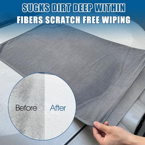 2 Pack Microfiber Car Towels, Car Drying Towel 22Inx32In, Waffle Weave - Image 5