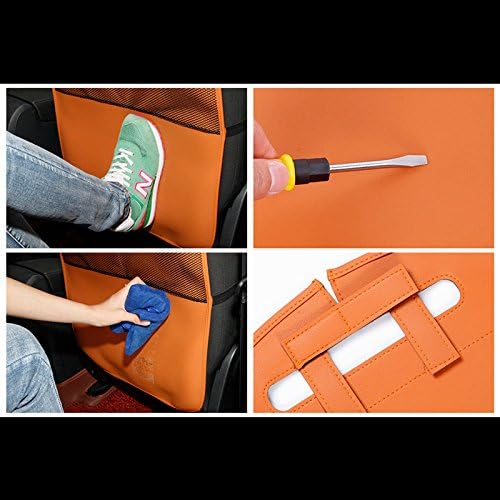 HCMAX 2 Pack Kick Mat Car Seat Back Protector Waterproof Easy to Clean - Image 6