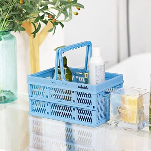 ZHJINGYU crates for storage, plastic baskets for organizing, collapsible - Image 3