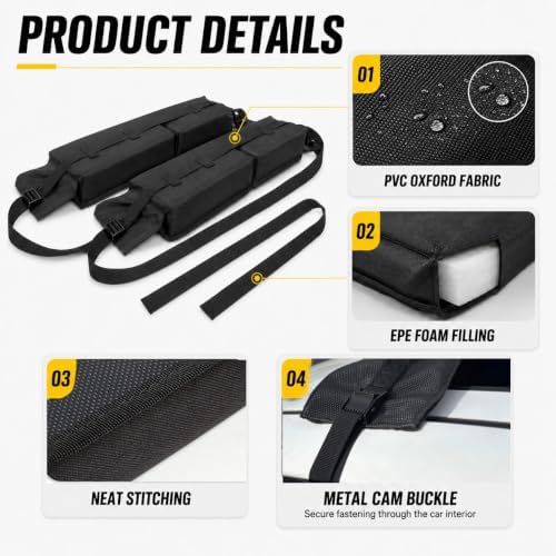 Kayak Roof Rack Pads for P&H Aries 155 2015-2026 - Image 3