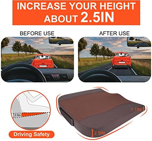 Lofty Aim Car Seat Cushion, Memory Foam Car Seat Cushions - Image 3