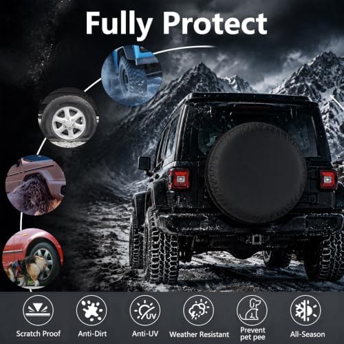 Tire Covers 4 Pack, Fit 27-29 Inch Tire Diameter - Image 5