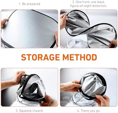 6 PCS Car Windshield Sunshades, Reflective Sun & Heat Insulation Shield Kit - Image 3