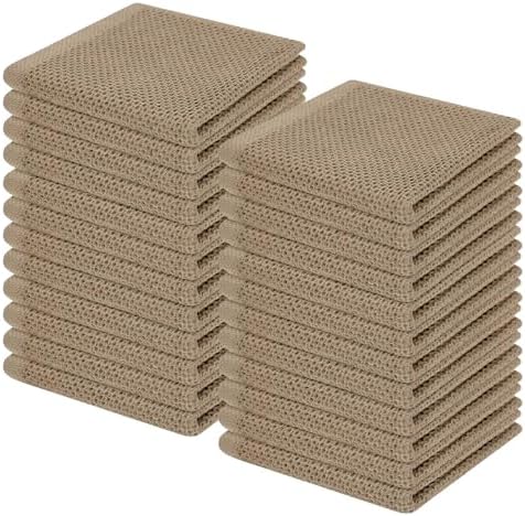 Homaxy 100% Cotton Waffle Weave Kitchen Dish Cloths 24-Pack by Homaxy