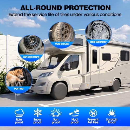 Moonet Thickened PVC Leather Tire Cover, Universal Fit 36-39" - Image 4