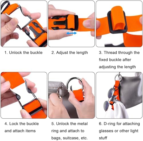 Wisdompro Jacket Gripper Strap for Travel, Add a Bag Luggage Straps - Image 5