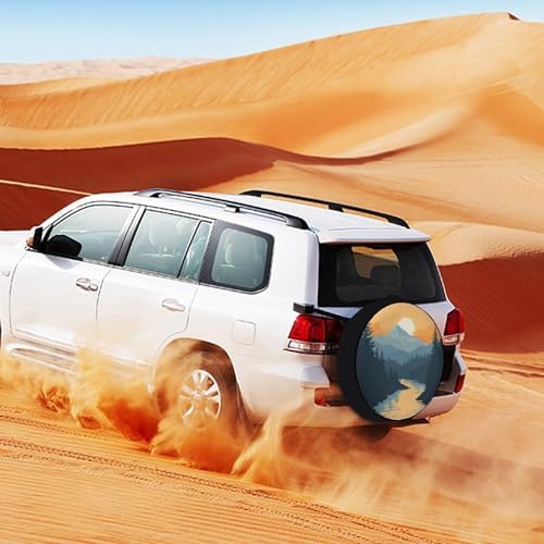Camping Spare Tire Cover Mountain Adventure Protectors Weatherproof Dust-Proof - Image 3