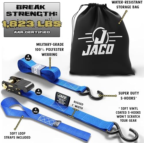 JACO Ratchet Tie Down Straps - Image 2