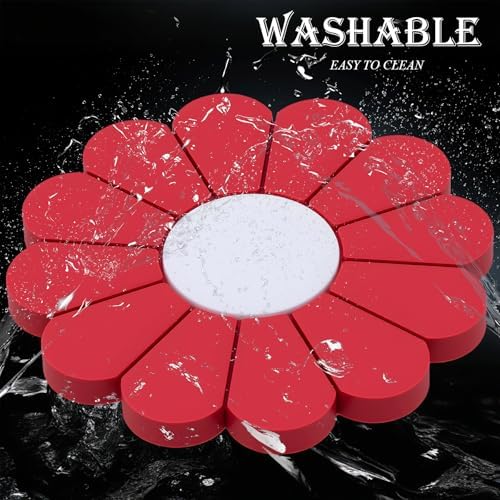 2-Pack Car Cup Holder Coaster Inserts, Daisy Shape, 2.75 Inch Non-Slip Silicone - Image 5