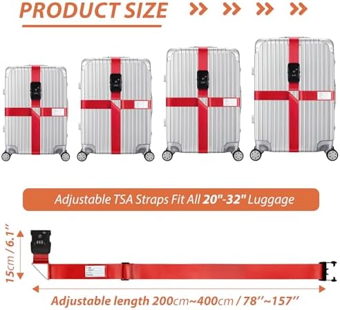 TSA Approved Luggage Straps - Image 3