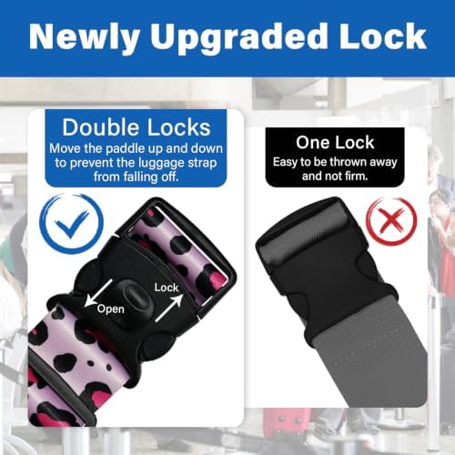 Luggage Straps for Suitcases, Travel Adjustable Belt - Image 3