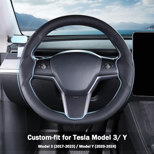 Steering Wheel Cover for Tesla Model 3 2017-2023/ Model Y 2020-2024 - Image 3