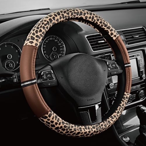 Road Comforts Leopard Steering Wheel Cover by RoadComforts