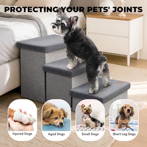 Zerbuger Dog Stairs with Storage - Image 3