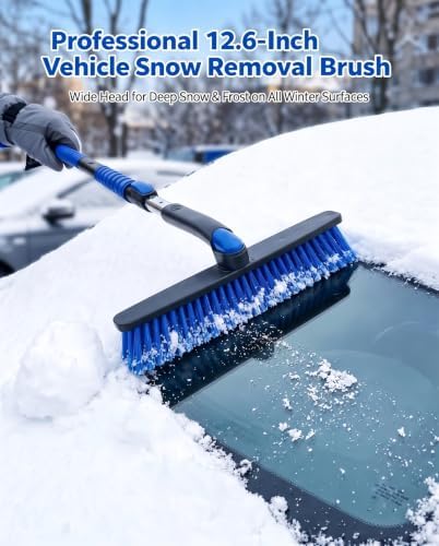 58" Extendable Snow Brush and Ice Scraper - Image 4