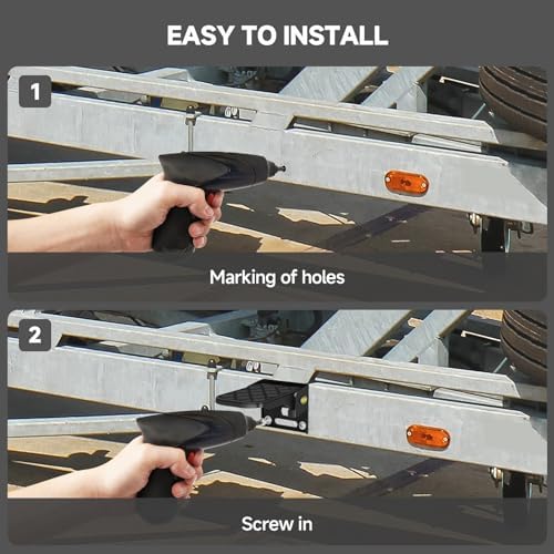 Folding Truck Bed Step, Camper Steps Folding, RV Steps, Trailer Folding Sateps - Image 5