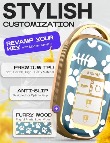 Lucrum Compatible with Honda Key Fob Cover & Keychain - Image 3