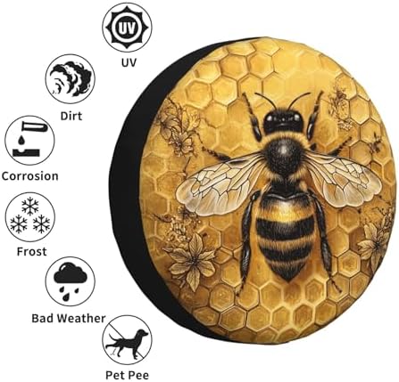 Spare Tire Cover for RV Camper, Weatherproof Universal Wheel Cover for RV - Image 5