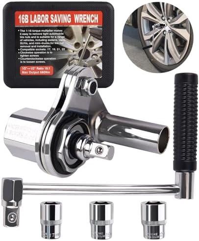 Boltigen Torque Multiplier Wrench Set, 1:16 Heavy Duty Lug Nut Remover by Boltigen