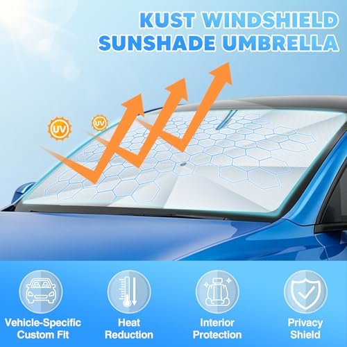 KUST Windshield Sun Shade Umbrella - Image 2