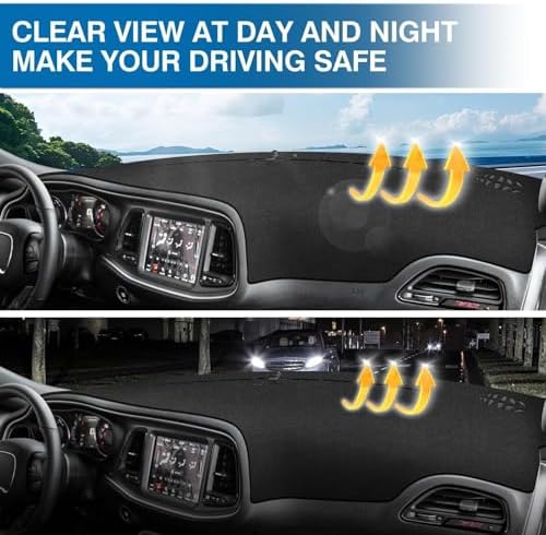 KUST Black Dash Cover for Dodge Challenger 2015-2022 2023 2024 Left Hand - Image 6