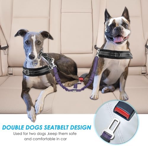 SlowTon Double Dog Seat Belt for Car - Image 2