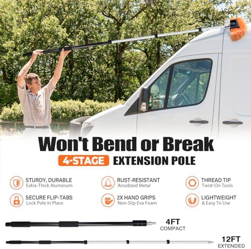 ARTIPOLY 20ft Reach Car Wash Brush - Image 3