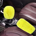 Hovom 2PCS Fluffy Car Gear Shift Knob Cover & Handbrake Cover by Hovom
