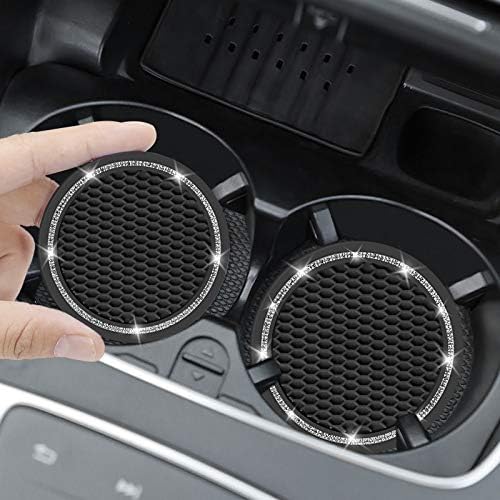 Car Coasters, 4 Pack Universal Vehicle Bling Car Coaster, COCASES Crystal - Image 2