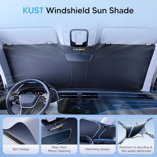 KUST Windshield Sun Shade for 2014-2021 Infiniti QX60 Accessories Window Custom - Image 5
