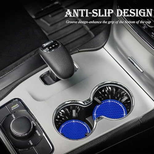 4PCS Bling Cup Holder Coaster, 2.75 Inch Auto Car Cup Holder Insert Coasters - Image 3