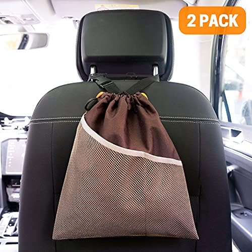 GNEGNI 2PCS Hanging Car Garbage Can - Image 2