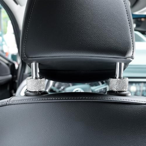 4PCS Bling Car Headrest Collars, Crystal Rhinestone Automotive Head Rest Collars - Image 6
