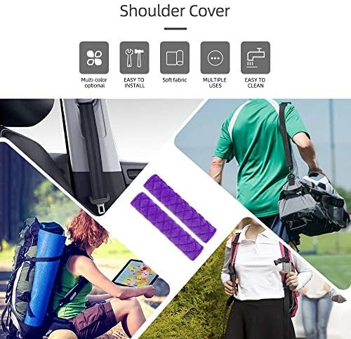 surpassme Car Seat Belt Pads Cover, 2 Pack Seat Belt Shoulder Strap Covers - Image 5