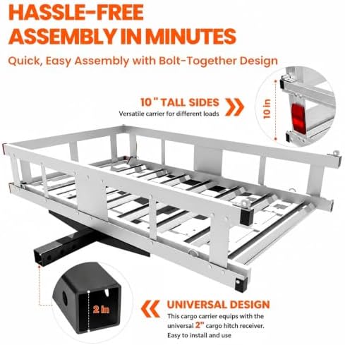 48”x30”x9” Trailer Hitch Cargo Carrier - Image 4