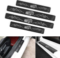4 Pieces Car Door Sill Protector, Carbon Fiber Threshold Anti-Scratch Sticker by Unknown