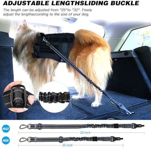 AUBELL Dog Seat Belt for Car, 2 Pack Set 3-in-1 Dog Car Harness - Image 6
