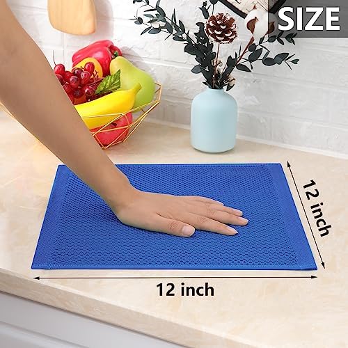 Homaxy 100% Cotton Waffle Weave Kitchen Dish Cloths 6-Pack - Image 5