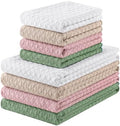 Homaxy Microfiber Waffle Weave Kitchen Towels Set, 8 Pack, Mixed Color by Homaxy